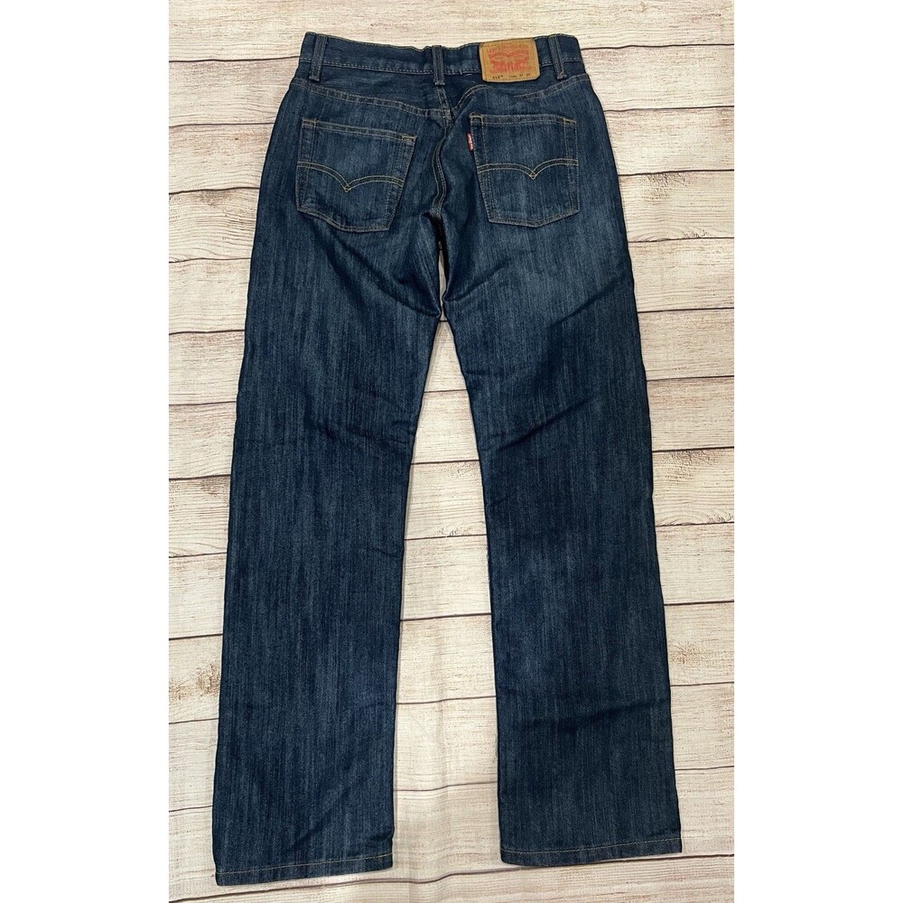 Levis Boys 514 Straight Regular Fit Jeans Size 27 X 27 14 Regular - Picture 3 of 7
